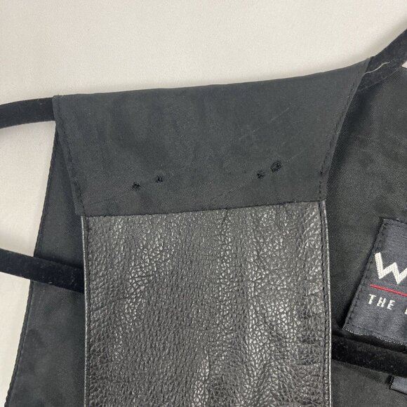 Wilson Black Leather Biker Moto Vest Mens Size S - Picture 6 of 9